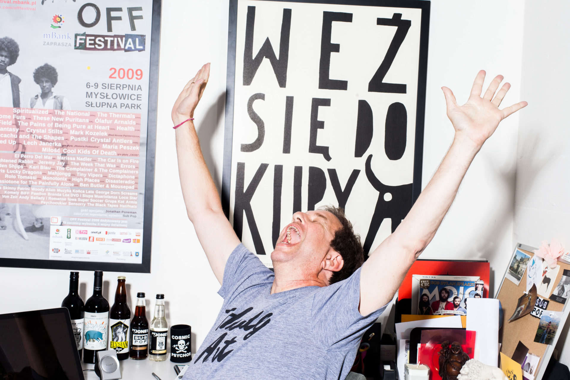 Record Heads Look how happy Sub Pop cofounder Jonathan Poneman looks
