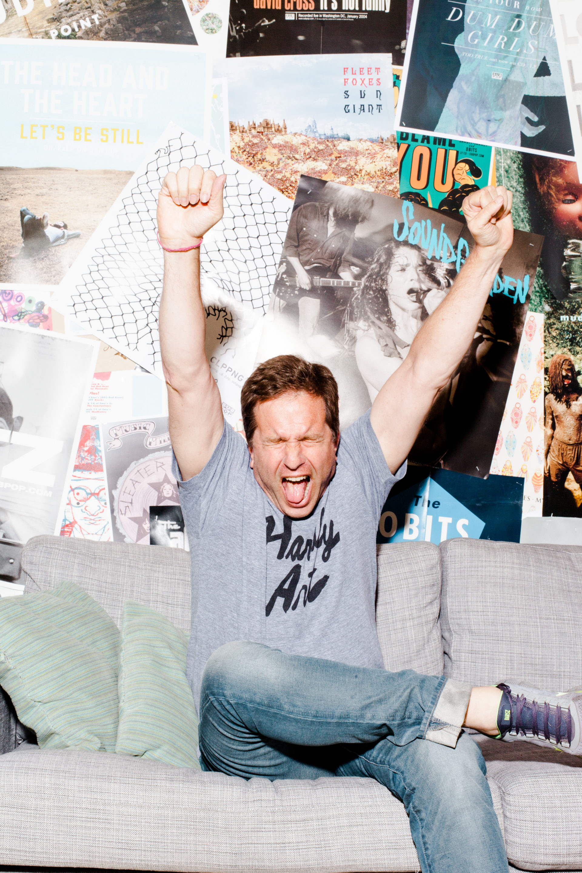 Record Heads Look how happy Sub Pop cofounder Jonathan Poneman looks