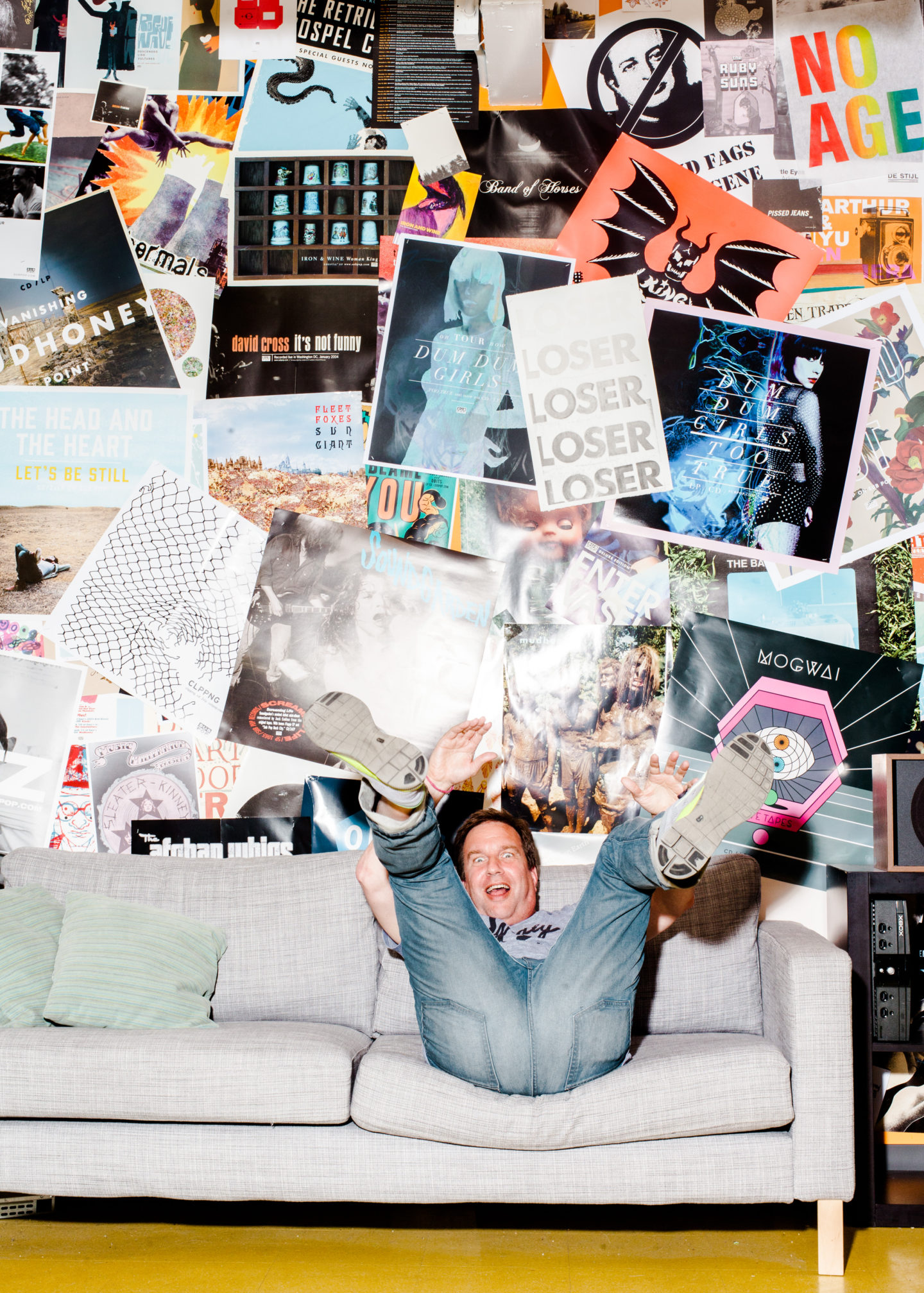 Record Heads Look how happy Sub Pop cofounder Jonathan Poneman looks