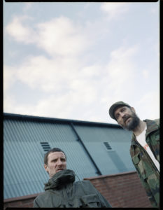 Sleaford Mods in industrial setting