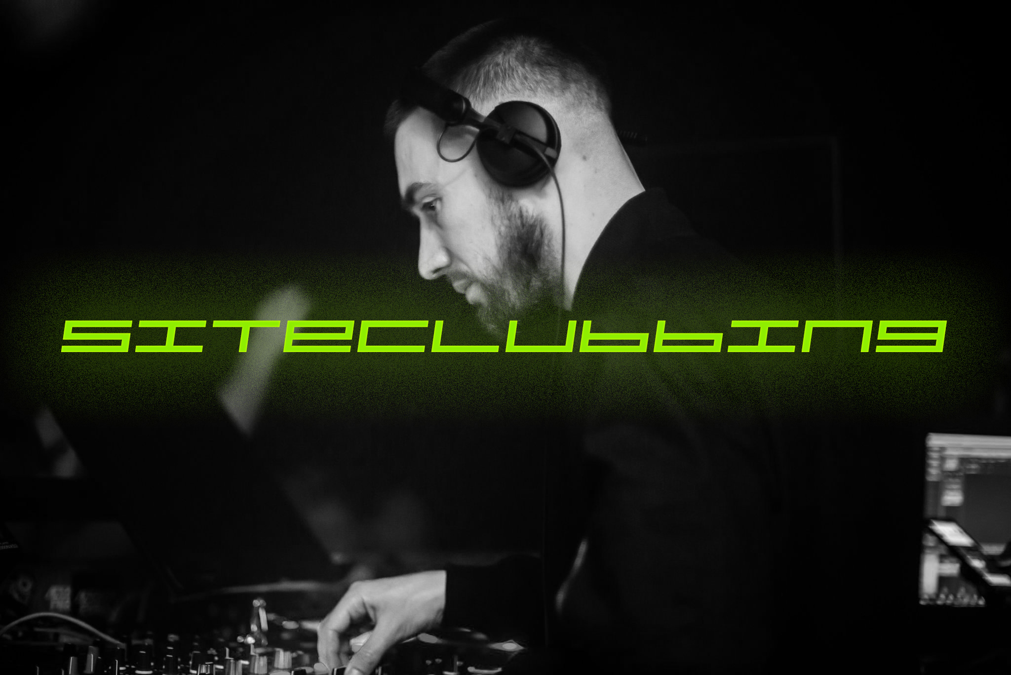 Sully DJing with logo imposed on top
