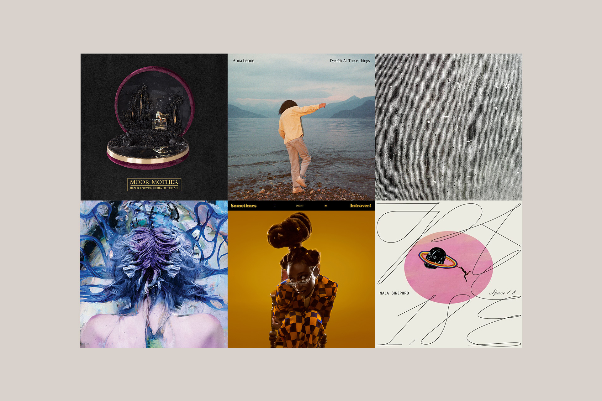 Grid of album covers – our favourite albums of the month