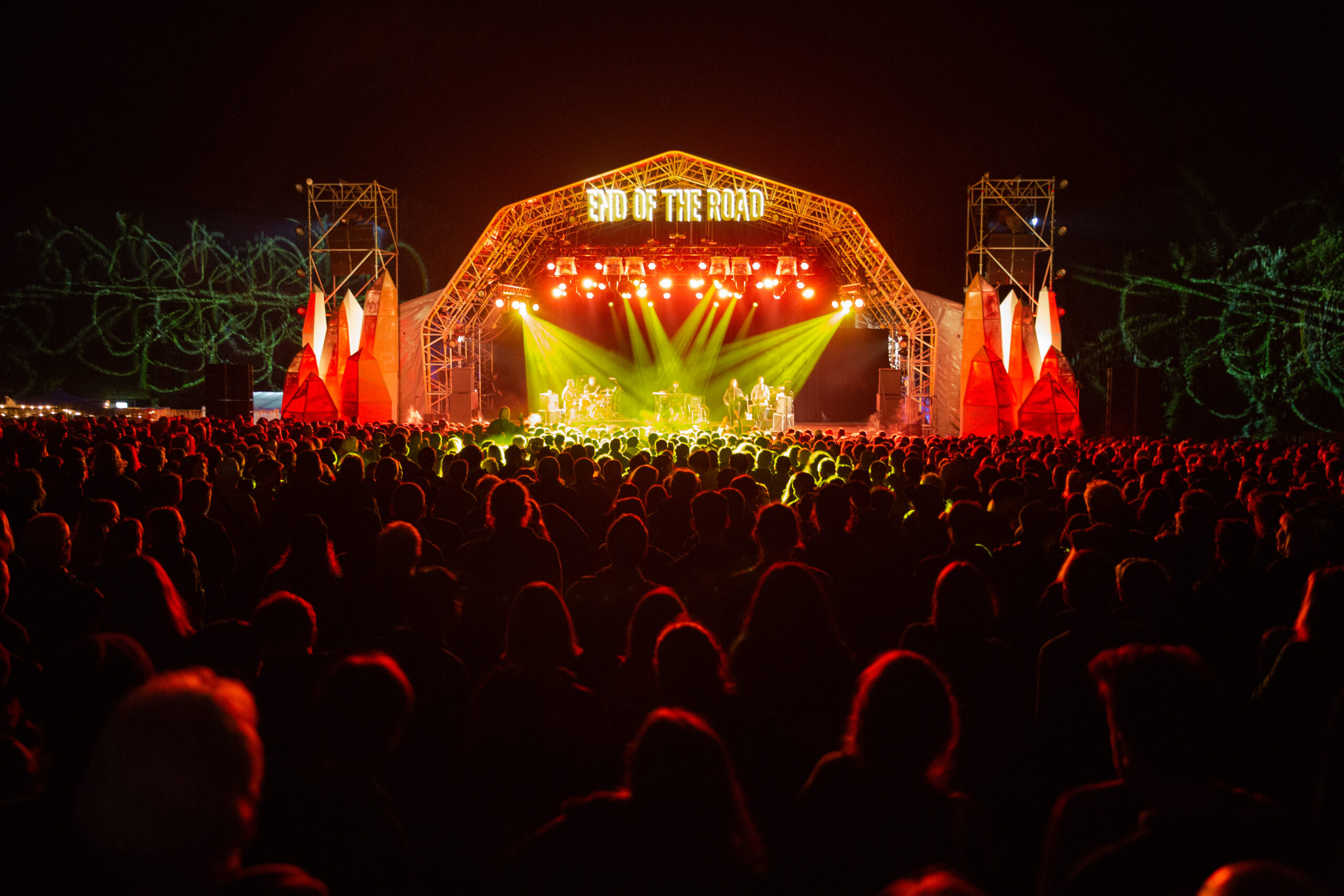 End of the Road Woods stage audience view