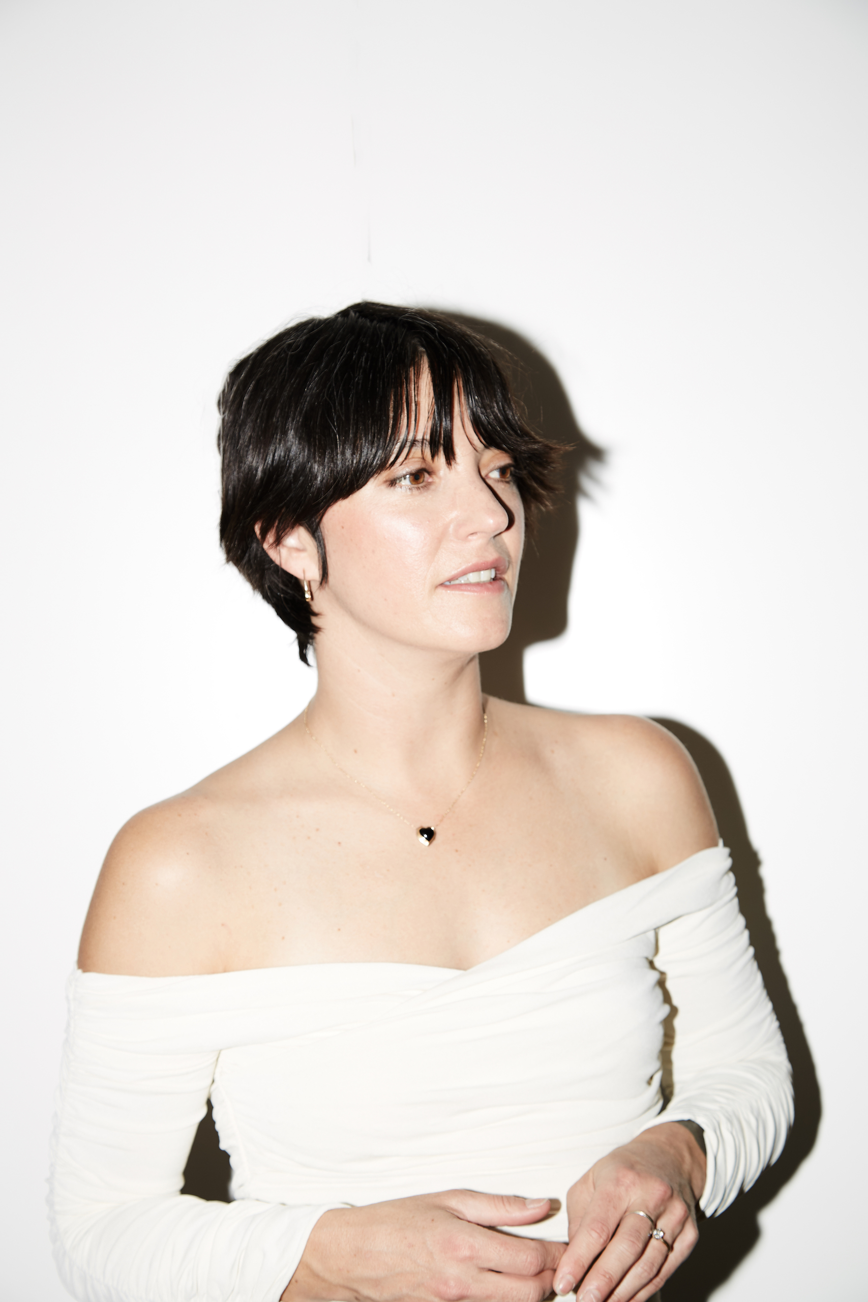 Sharon Van Etten on white background