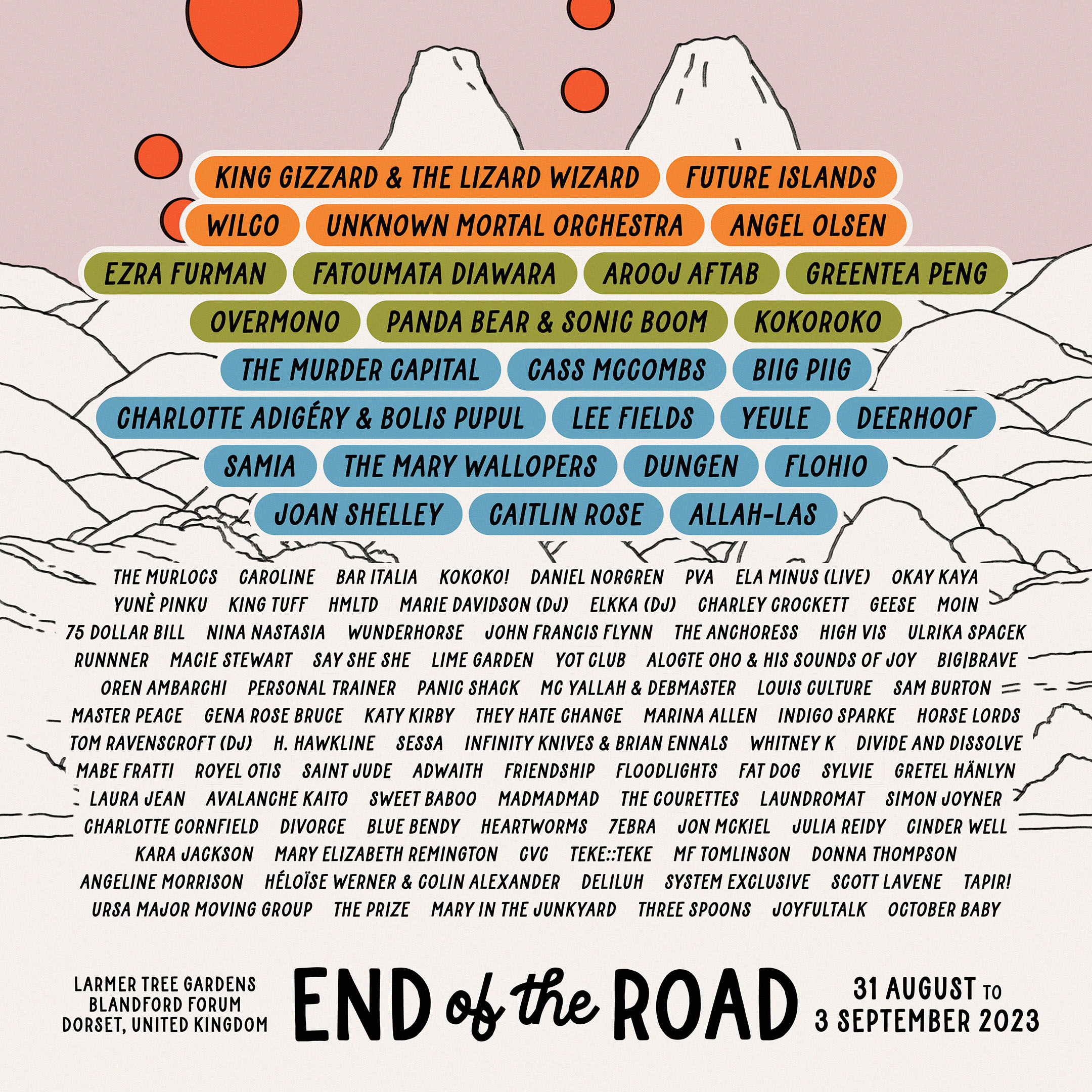 End of the Road 2023 lineup