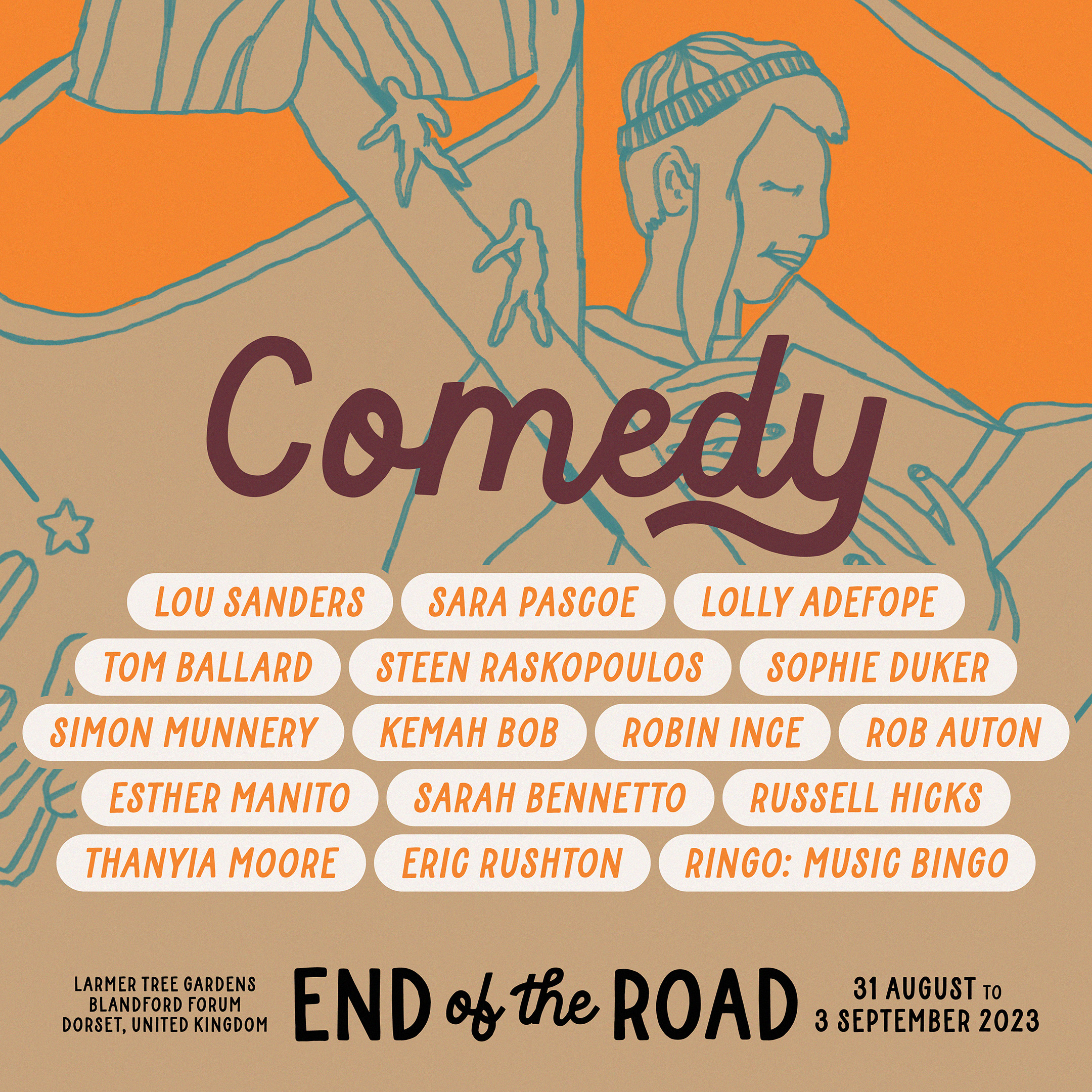 End of the Road comedy lineup 2023